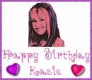 Happy Birthday Kacie~~Hannah Montana
