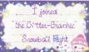 glitter graphic snowball