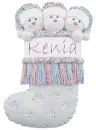 3 SNOWMAN STOCKING: KENIA
