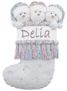 3 SNOWMAN STOCKING: DELIA