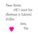 all i want for christmas is edward cullen