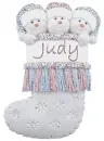 3 SNOWMAN STOCKING: JUDY