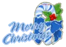 Candy Cane Blue - Merry Christmas