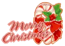 Candy Cane Red - Merry Christmas