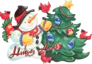 Christmas Snowman Decorator - Hugs, Ann