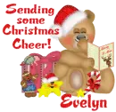 Christmas Cheer Teddy, Evelyn
