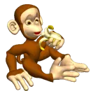 Monkey Eating Banana