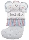 3 SNOWMAN STOCKING: JOSHELLE