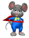 Supermouse Cape Blowing