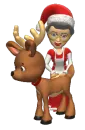 Mrs Claus Reindeer 