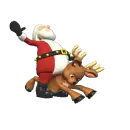 Santa Trying To Ride 