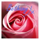 bethany, beth, x, names, rose, flower, pink, 