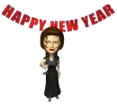 Woman Happy New Year
