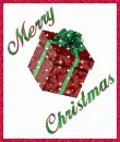Merry Christmas Present~Red Border