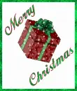 Merry Christmas Present~Green Border