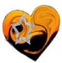 swirl heart,star