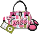 Pink, green bag- Tabby