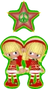 christmas elves peace on earth