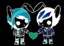Emo bunnies- inverted color