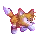 tails swiming