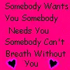 somebody wants you