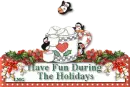 Penguins Have Fun During Holidays