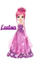 Purple dress doll - Evelyn