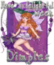 Dimples - purple fairy
