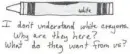 white crayon