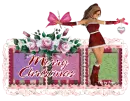 Chrissy Butterfly Lady Santa - Merry Christmas, Maggie