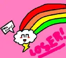 cloud hey there loser