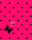 pink & black butterfly