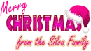Pink merry Christmas from the Silva family
