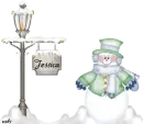Green snowman- Jessica