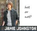 Jamie Johnston, hot or not?