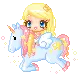cute pixel girl