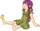 cute pixel girl