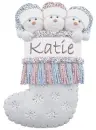 3 SNOWMAN STOCKING: KATIE