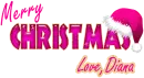 Pink merry Christmas- Love Diana