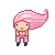 cute pixel girl