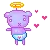 cute purple bear