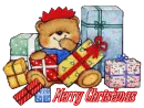 merry christmas with a bear