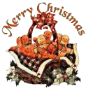 christmas basket of ginger bread men