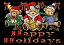 happy holidays with bears