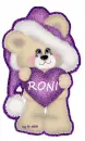 Bear with Roni name