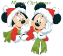 merry christmas mickey and minnie