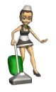 Maid Vacuuming