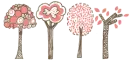 pink trees