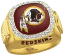 washington redskins diamond ring DC