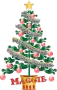 Tinsel tree, Maggie